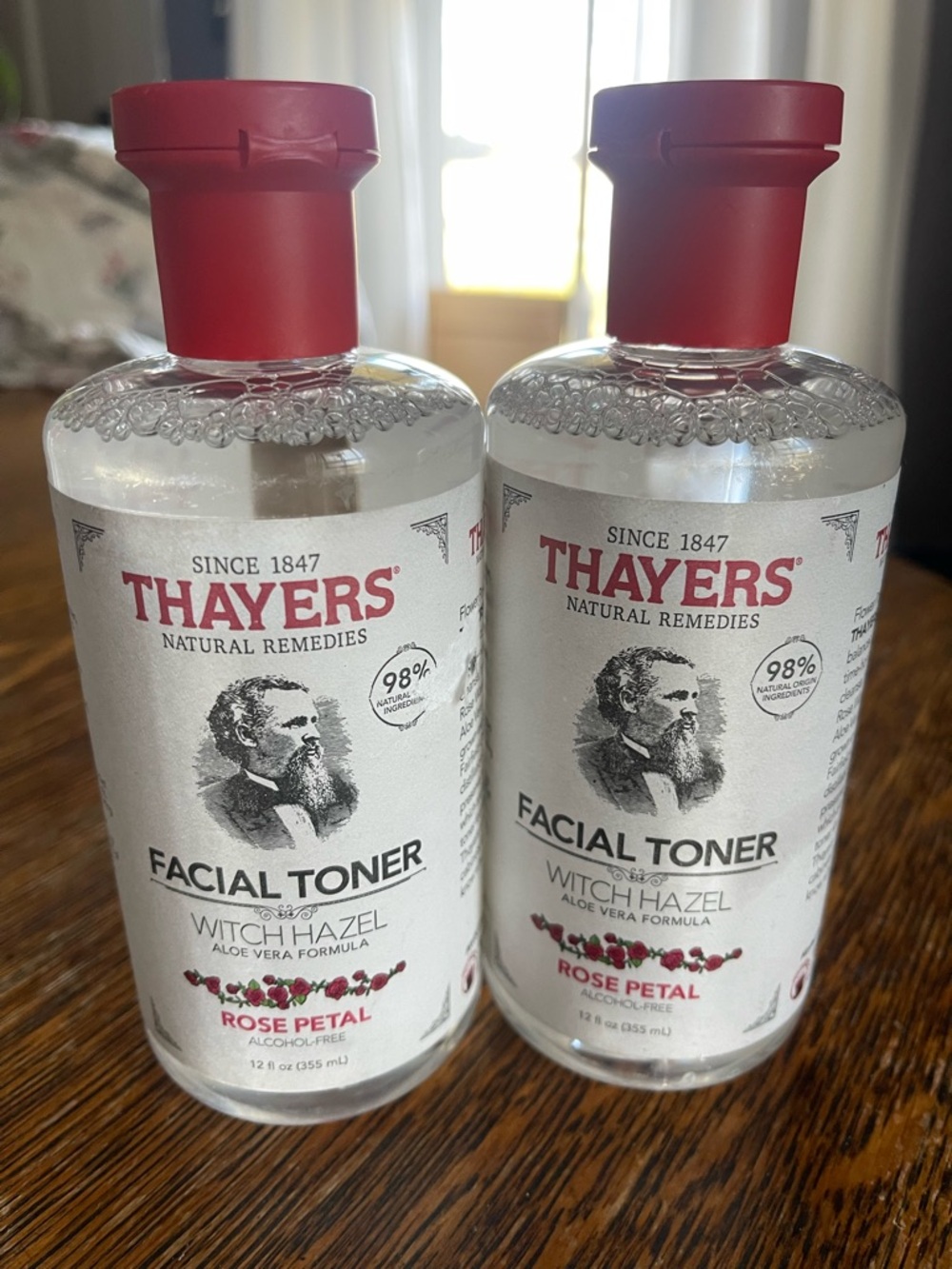 Bundle of two Thayers Rose Petal Witch Hazel Facial Toner